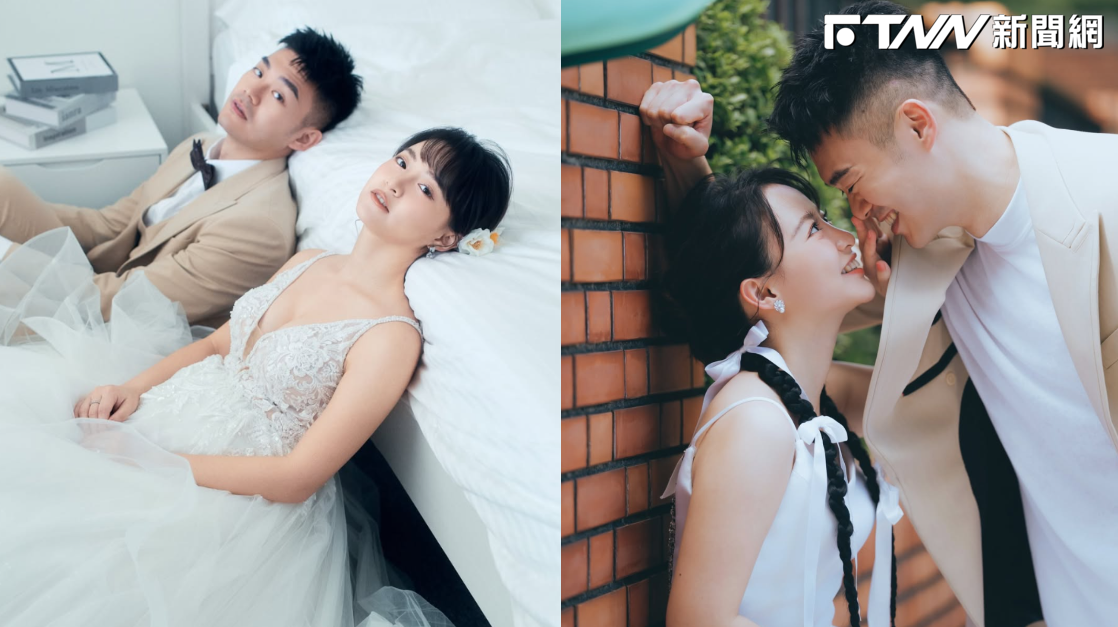 挺孕肚被王齊麟壁咚！陳詩媛甜曬「未曝光婚紗照」公主抱閃瞎全網