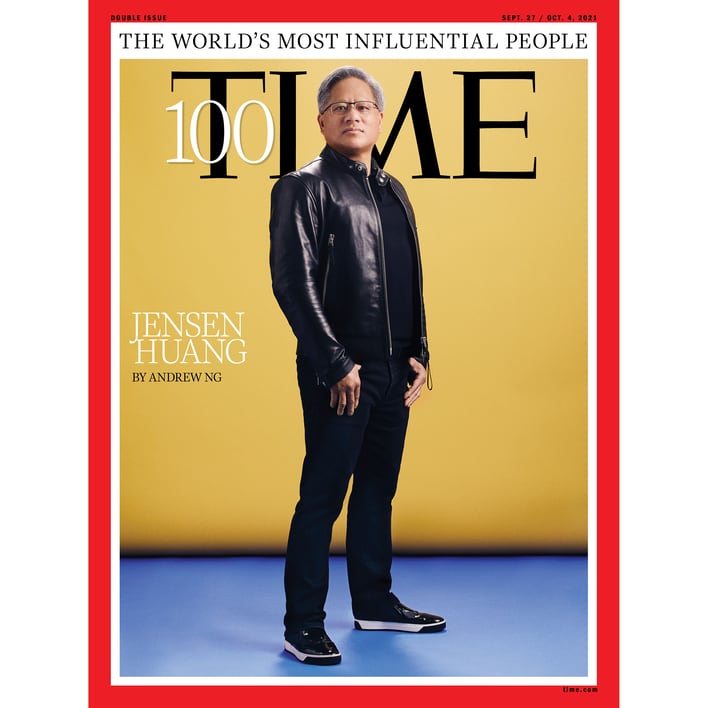 老黄登《时代》杂志封面 成2021年最具影响力100人